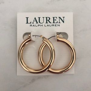 NWT Ralph Lauren Gold Hoops